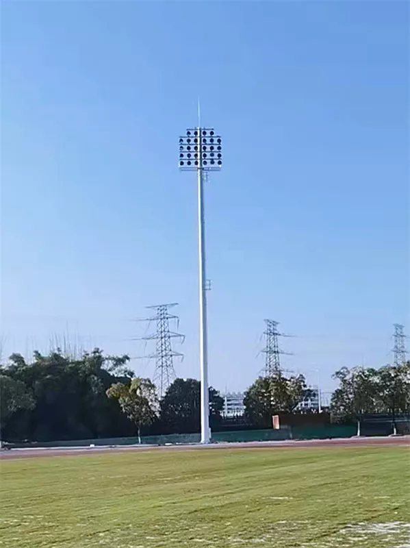 20220310溫州大學亞運會訓練場35米28800W爬梯式高桿燈-2